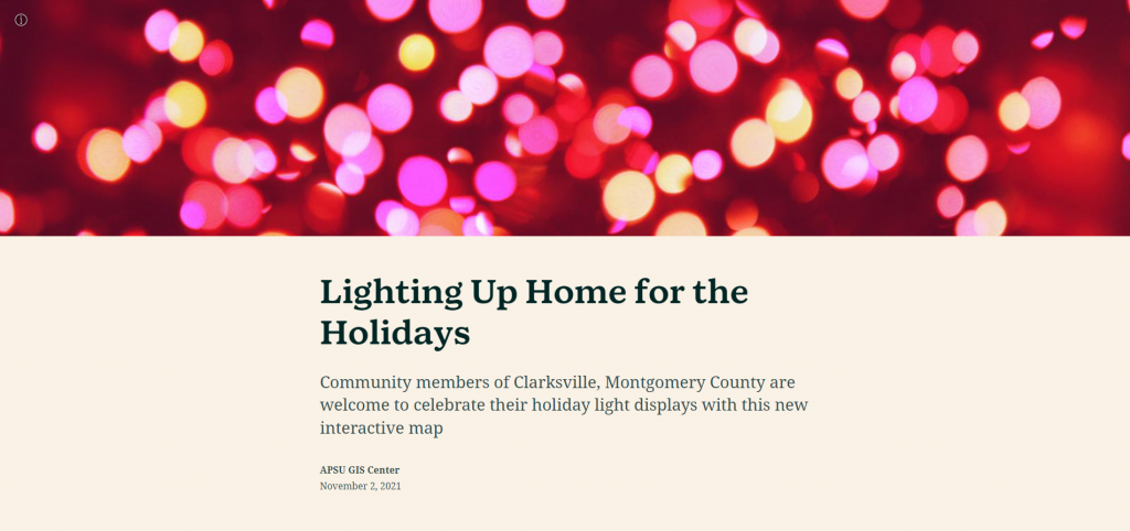 Image of Holiday Lights Storymap